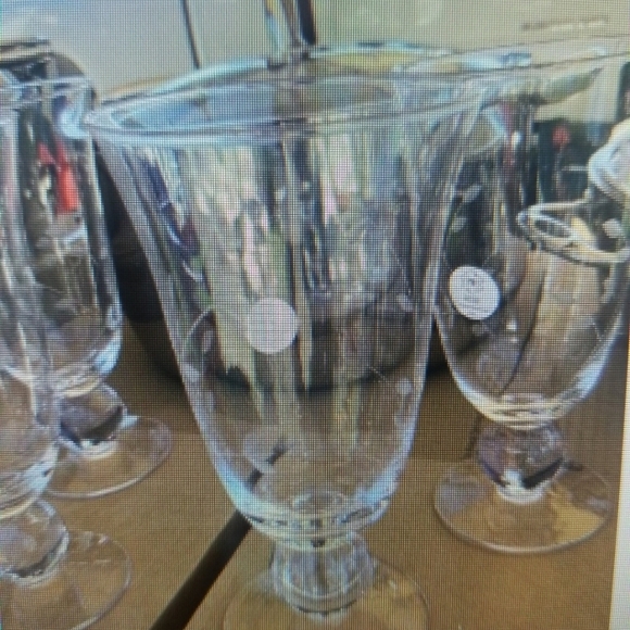 NIB PRINCESS HOUSE MODERNA FOOTED GLASSES SET OF FOUR CRYSTAL - Picture 3 of 8